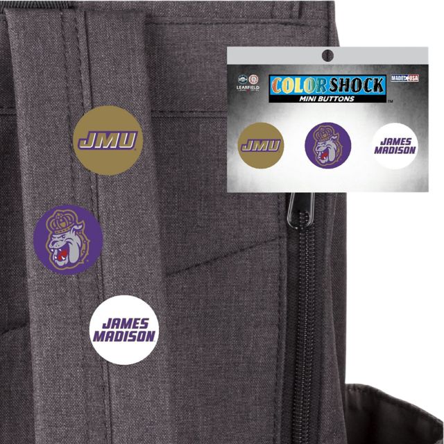James Madison University Dukes Mini Button 3 Pack