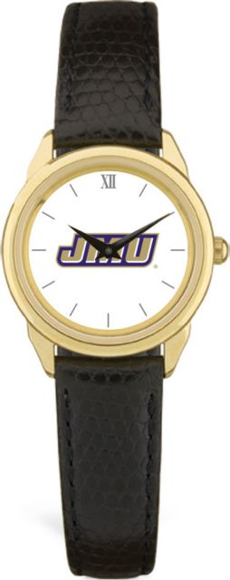 CSI Women's Black Leather Watch(Gift Boxed) With Colored Medallion - ONLINE ONLY