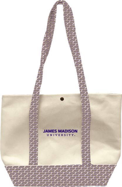 James Madison University Heavyweight Snap Tote Bag
