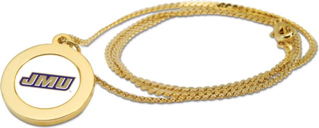 CSI Gold Pendant Necklace With Colored Medallian - ONLINE ONLY