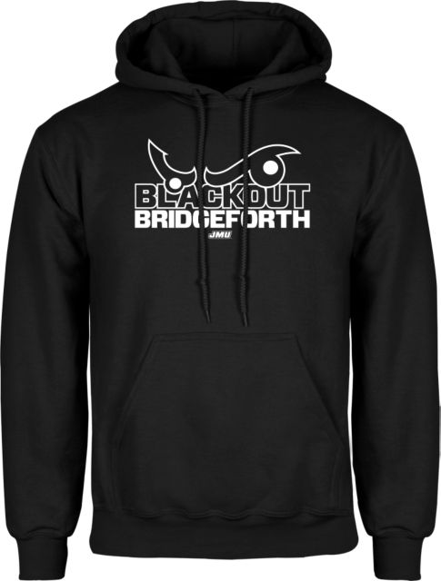 James Madison University Bridgeforth Black Out Hooded Sweatshirt James Madison University