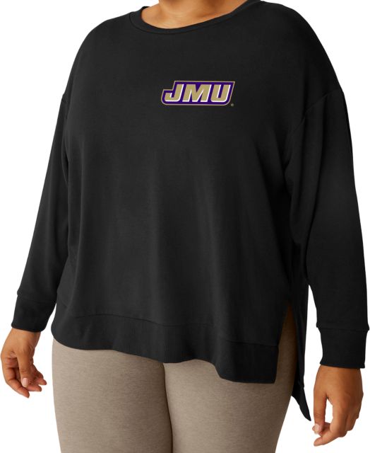 James Madison University Beyond Yoga Womens Off Duty Pullover Plus Size