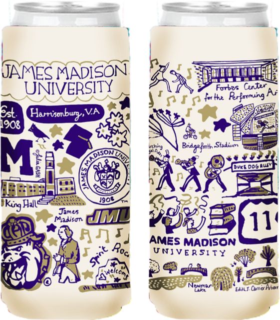 James Madison University Slim Can Coozie