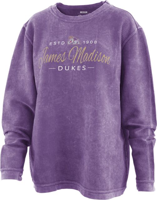 James Madison University Dukes Women's Corduroy Crewneck Sweatshirt