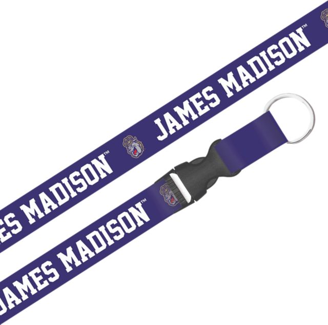 James Madison University Dukes Lanyard with Buckle