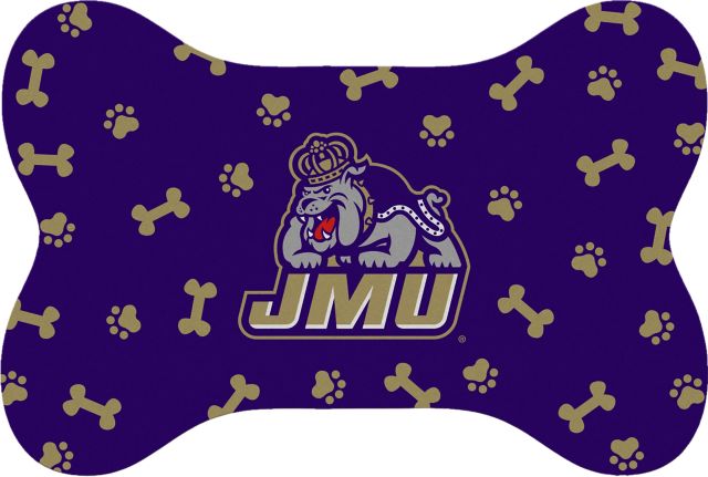 James Madison University Bone Shaped Pet Mat