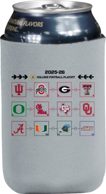 James Madison University Dukes Football 2025 College Football Playoffs 12 Team Coozie