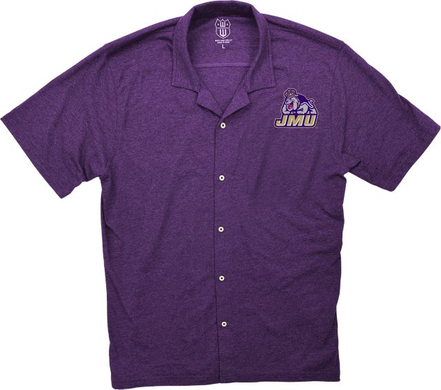 James Madison University Youth Button Down Short Sleeve Shirt