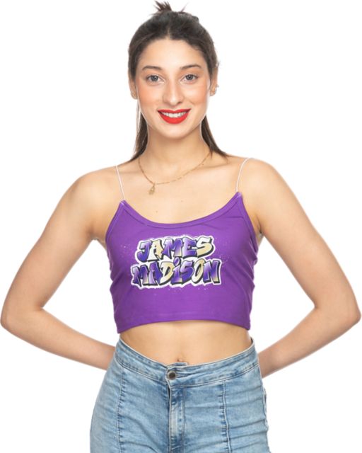 James Madison University Women's Dukes Cropped Skinny Tank Top