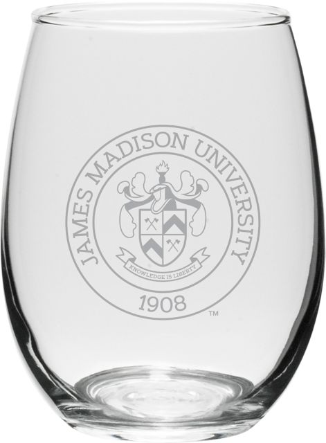 James Madison University 21 oz. Wine Glass