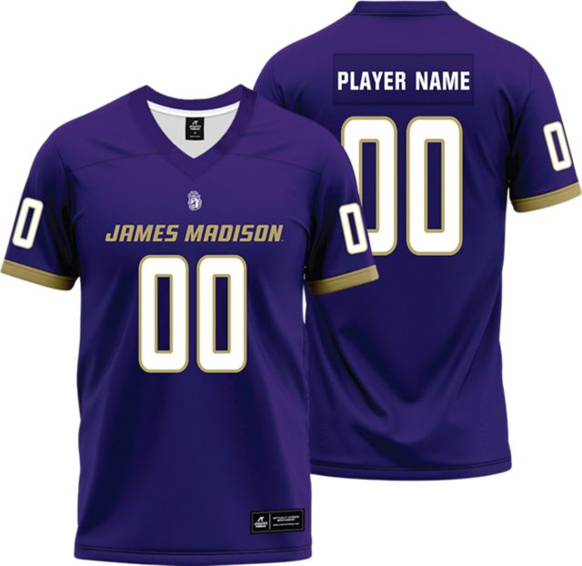 James Madison Football Player Name Replica Jersey