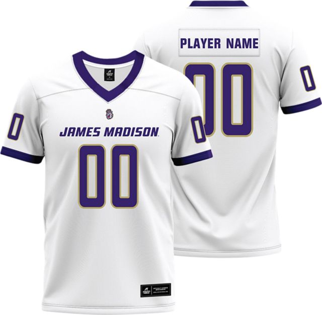 James Madison Football Player Name Replica Jersey