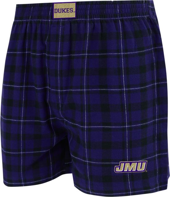 James Madison University Flannel Boxers