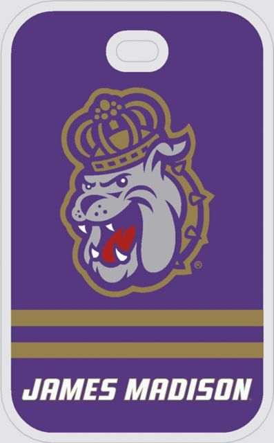 James Madison University Dukes Acrylic Bag Tag