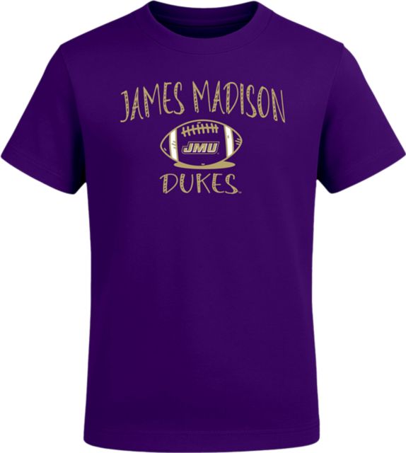 James Madison University Dukes Toddler Football Short Sleeve T-Shirt