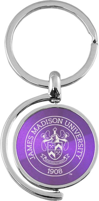 James Madison University Spinner Key Tag
