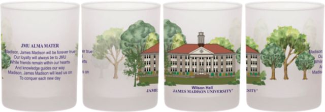 James Madison University 14 oz. Frosted Rocks Glass