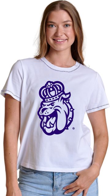 James Madison University Women's Embroidered Short Sleeve T-Shirt