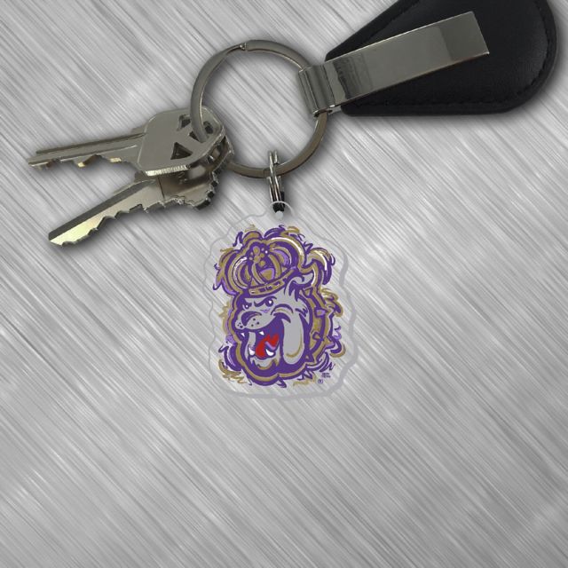 James Madison University Dukes Laser Cut Keychain