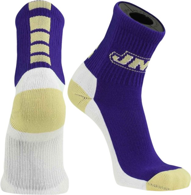 James Madison University Quarter Cut Socks