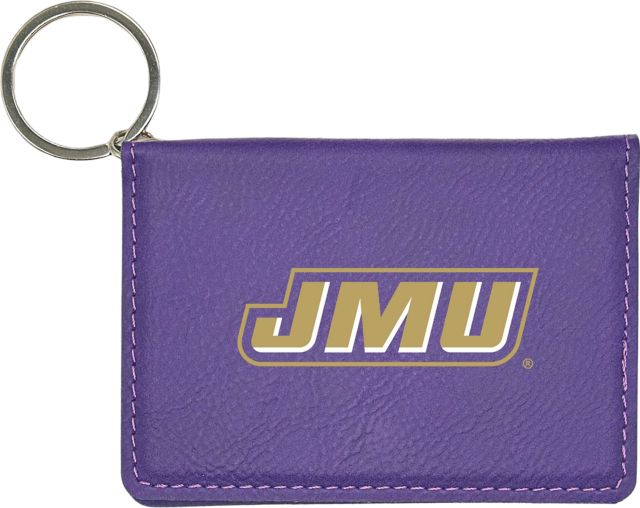 James Madison University Leather ID Holder