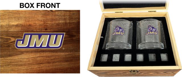 James Madison University Rock Glass Box Set