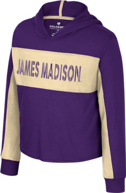 James Madison University Youth Girls Long Sleeve Hood