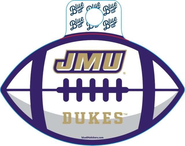 James Madison University Fullsize Football Sticker