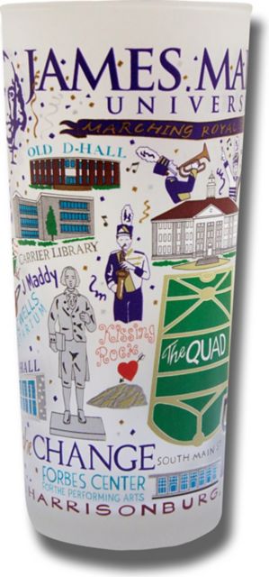 James Madison University 15 oz. Frosted Glass