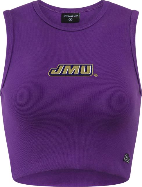 James Madison University Women's Cut Off Tank Top