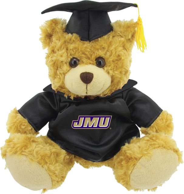 James Madison University 12'' Graduation Plush Bear - ONLINE ONLY