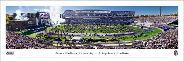 James Madison University Dukes Football Tubed Print