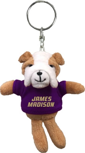 James Madison University Plush Keychain