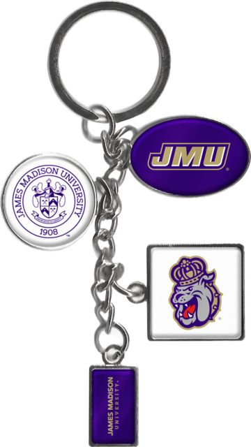 James Madison University Dangle Keychain