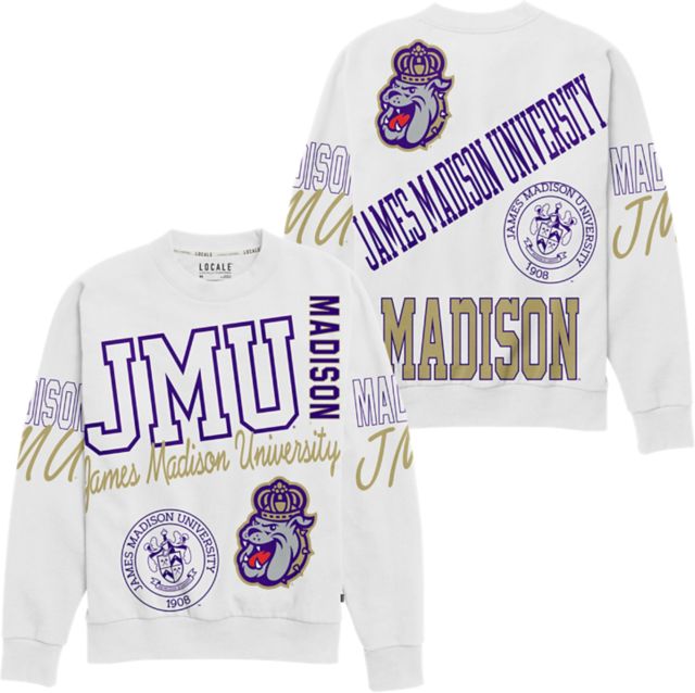 James Madison University Women s Collage Kelsey Crewneck Sweatshirt