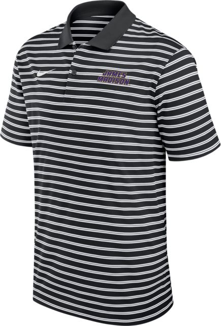 James Madison University Dri-Fit Victory Stripe Golf Polo