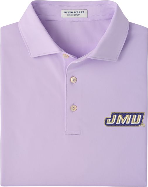 James Madison University Solid Jersey Polo