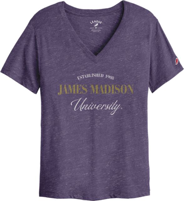 James Madison University Women's V-Neck Short Sleeve T-Shirt