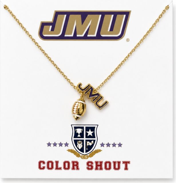 James Madison University Football Charm Necklace