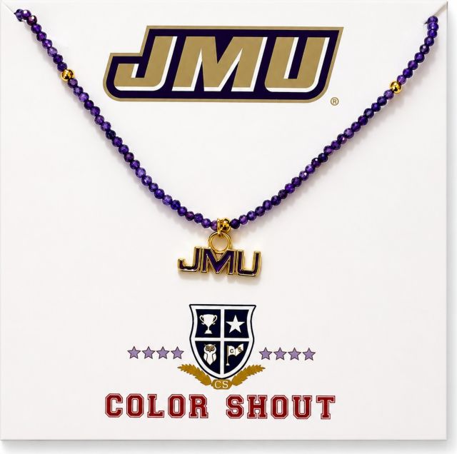 James Madison University Bead Bracelet