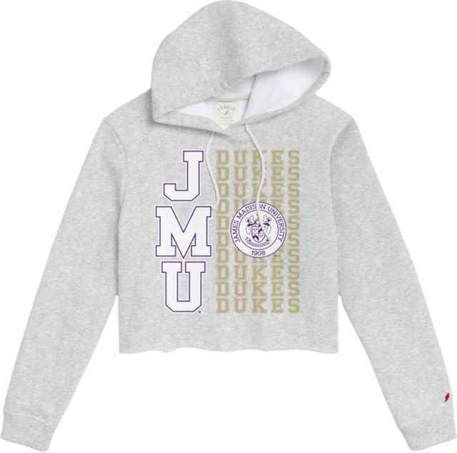James Madison University Women's Cropped Hooded Sweatshirt - ONLINE ONLY
