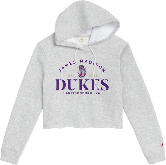 James Madison University Women's Crop Hooded Sweatshirt