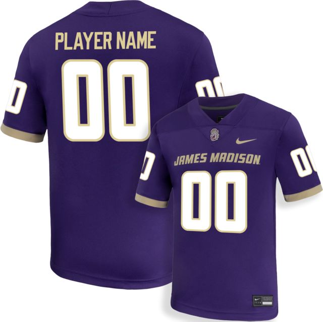James Madison University Football Nike Player Name Replica Jersey