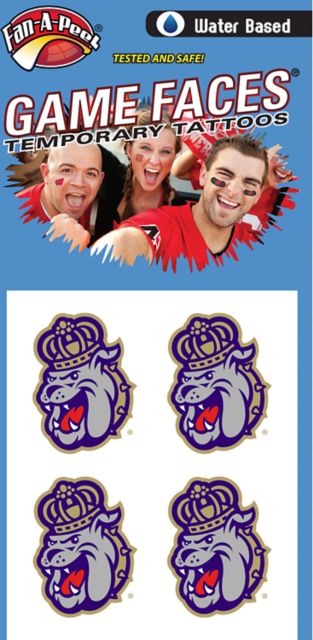 James Madison University Tattoo 4-Pack
