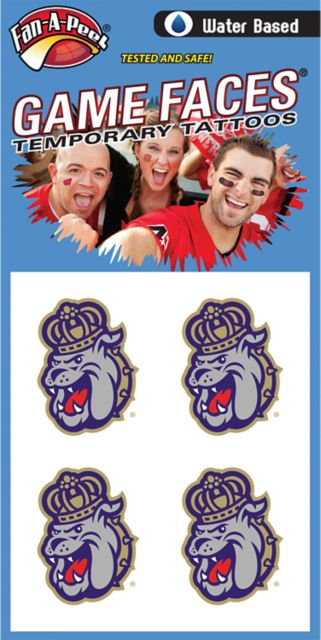 James Madison University Tattoo 4 Pack