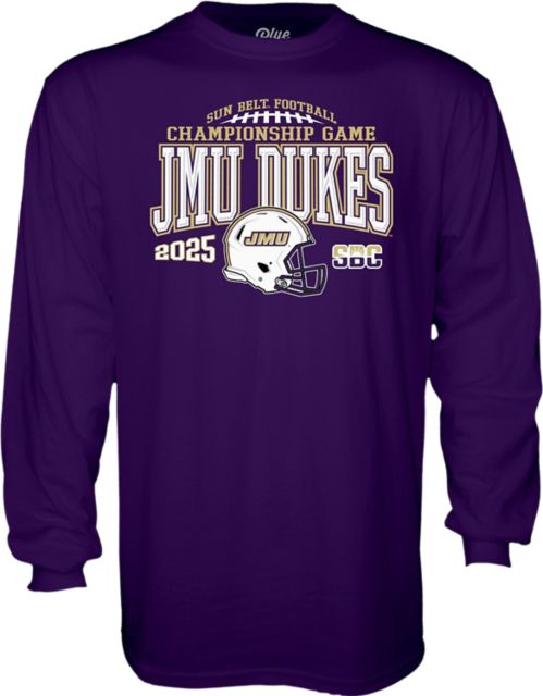 James Madison University Dukes Football 2025 Sun Belt Championship Game Long Sleeve T-Shirt