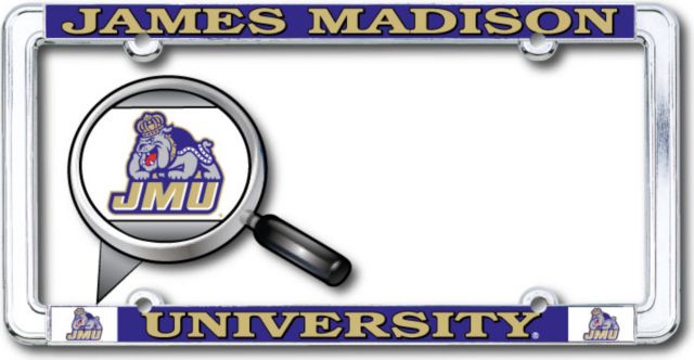 James Madison University Thin Dome License Plate Frame