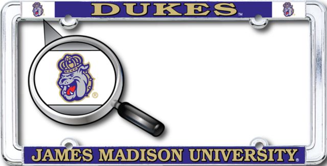 James Madison University Dukes Thin Dome License Plate Frame