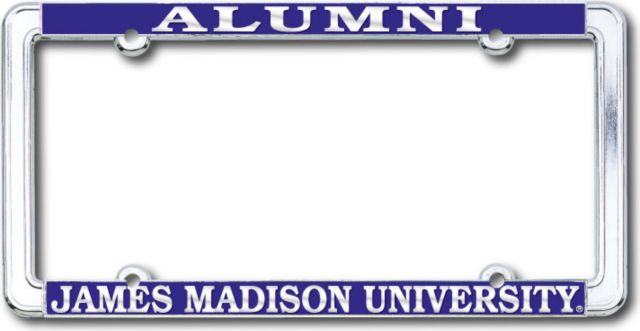 James Madison University Alumni Polished Chrome License Plate Frame