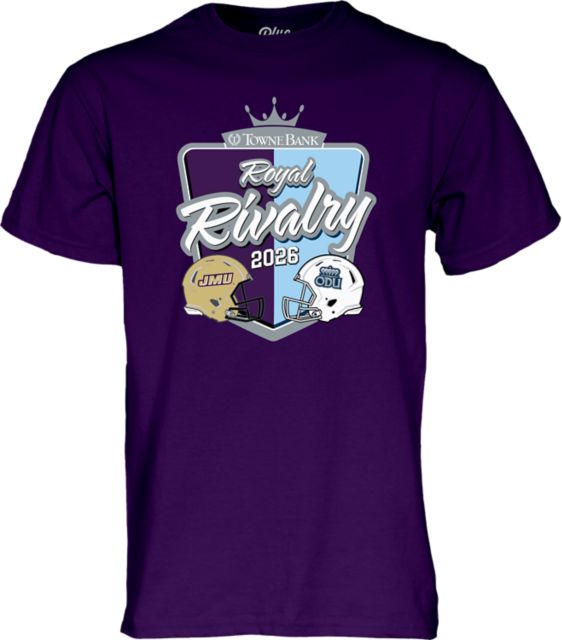 James Madison University 2026 JMU vs ODU Football Rival Game Short Sleeve T-Shirt